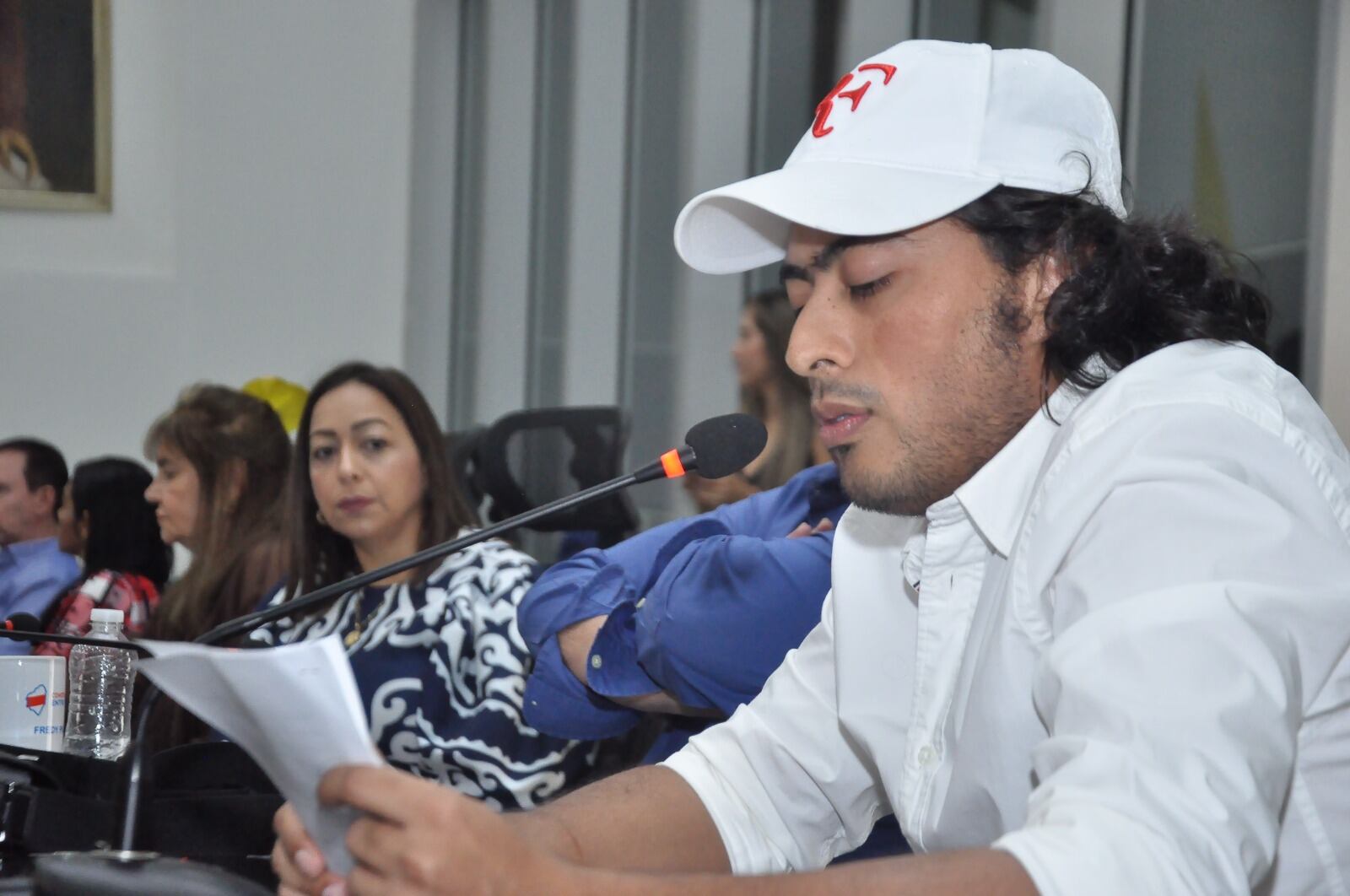 Nicolás Petro en la Asamblea del Atlántico este 14 de marzo de 2023.