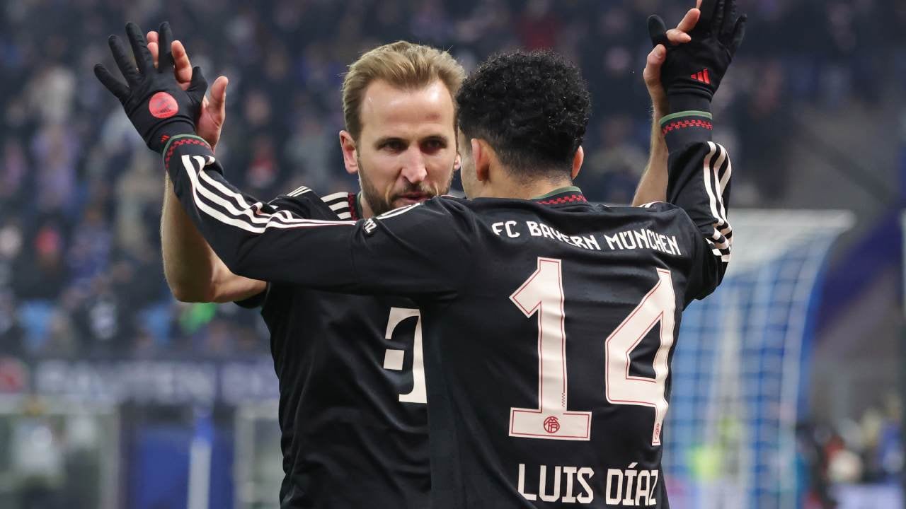 Harry Kane y Luis Díaz.