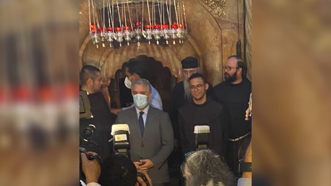 Presidente Iván Duque en el Santo Sepulcro