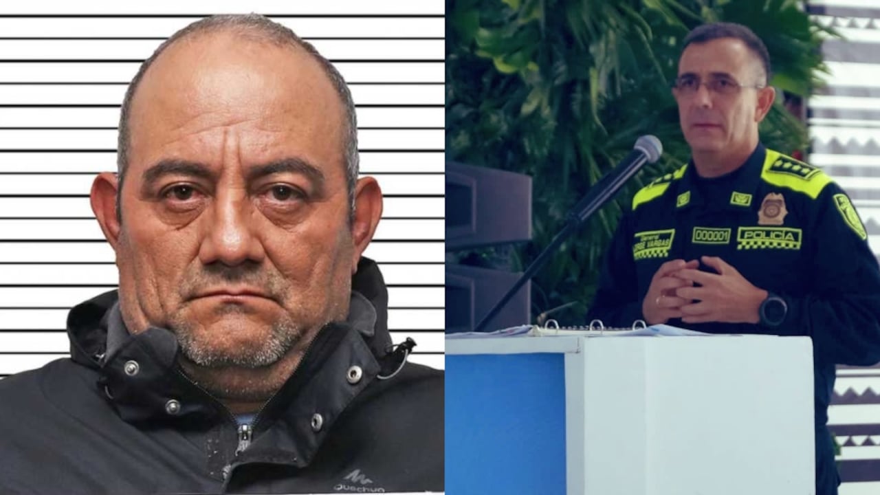 Alias Otoniel y el director de la Policía