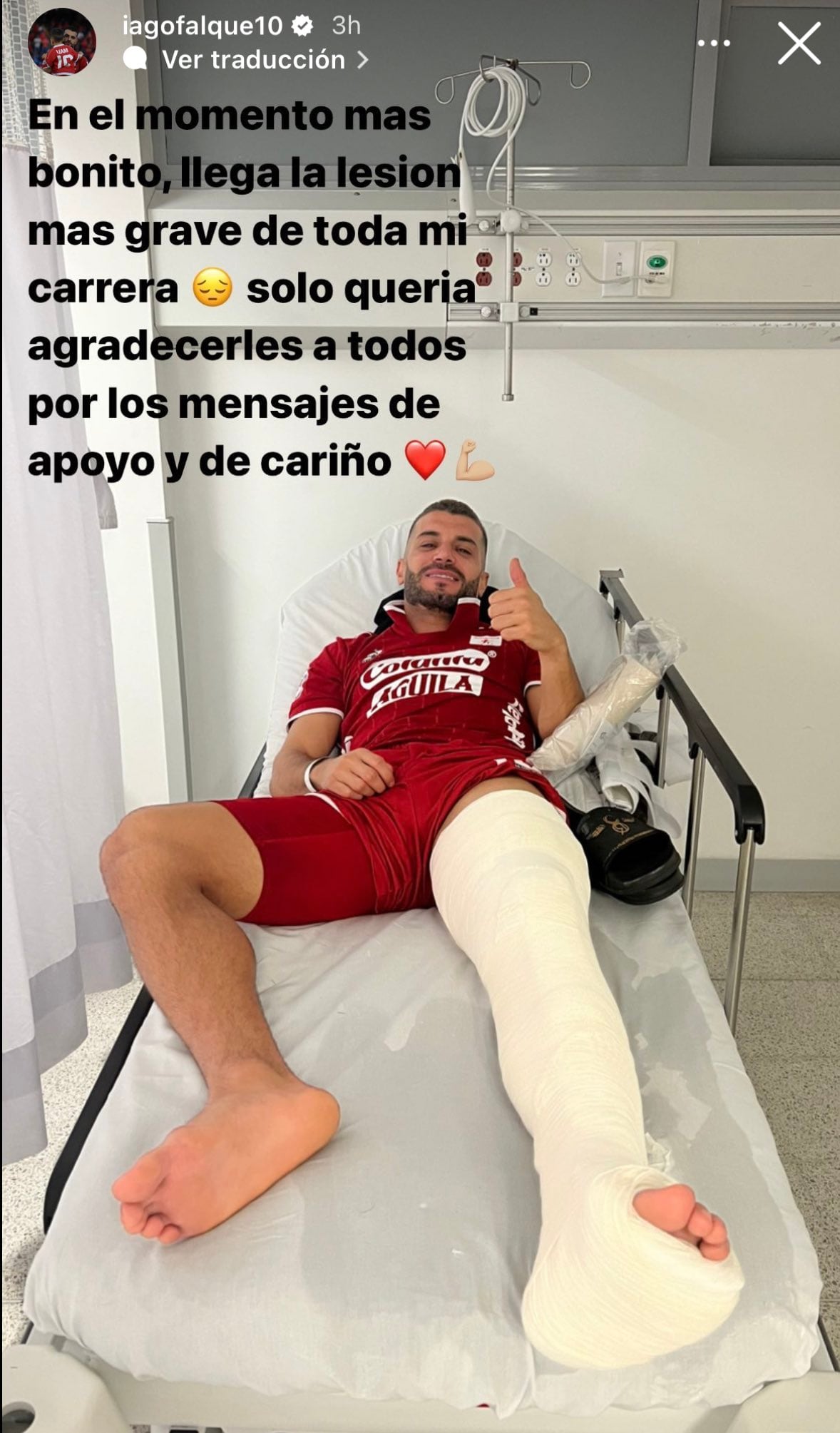 Falque desde el hospital