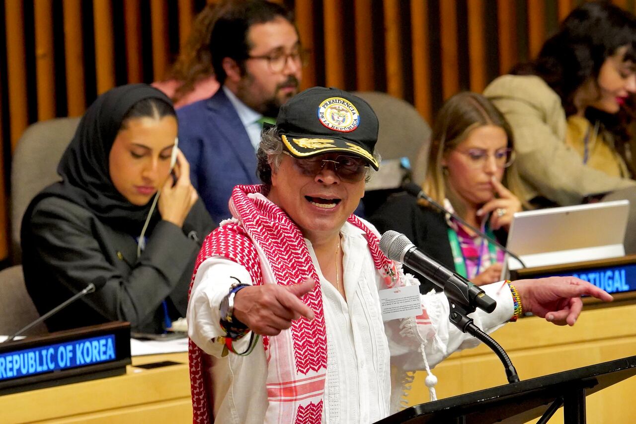 El presidente, Gustavo Petro, el 26 de septiembre de 2025 en Nueva York (Estados Unidos)
