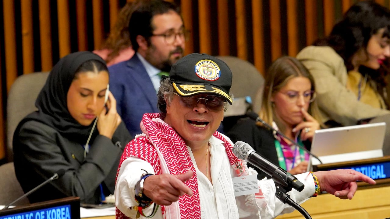 El presidente, Gustavo Petro, el 26 de septiembre de 2025 en Nueva York (Estados Unidos)