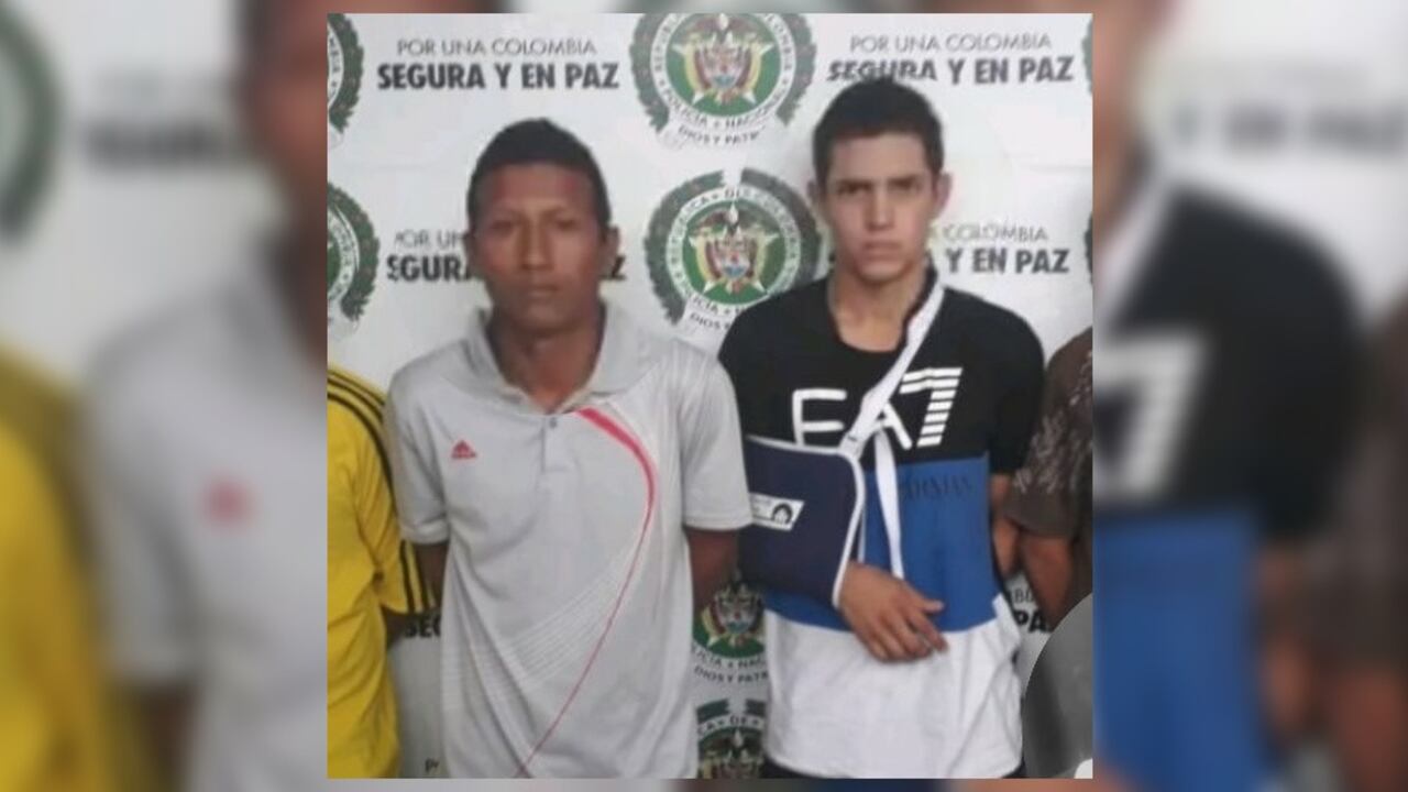 Brayan Cardona Rojas y José David Sánchez Lozada, detenidos