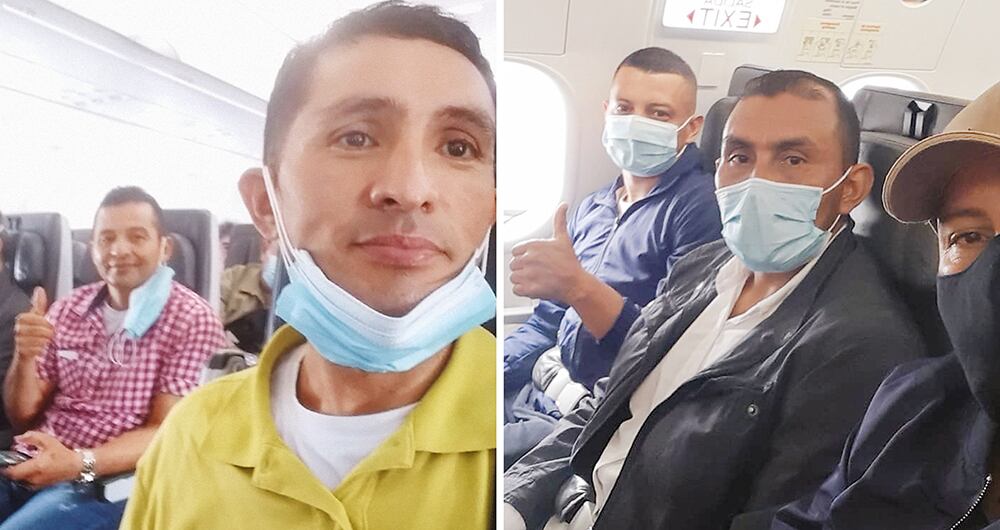  En el avión creían que solo los contrataban para prestar seguridad.