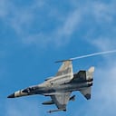 Un jet de combate de Taiwán en acción