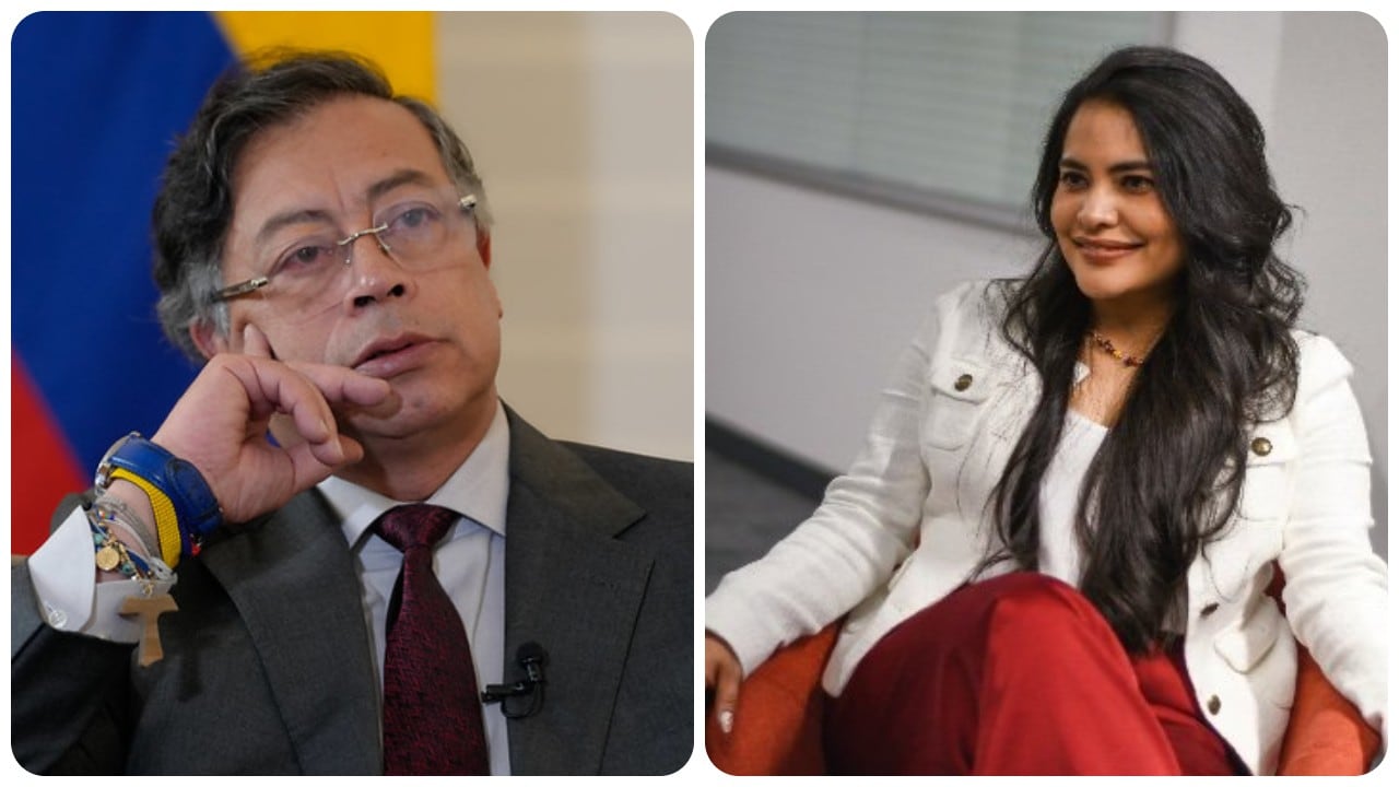 Gustavo Petro y Natalia Irene Molina.