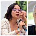 La congresista Jennifer Pedraza y quien hasta este 19 de enero fue embajador designado de Colombia en Emiratos Árabes, Víctor de Currea-Lugo.