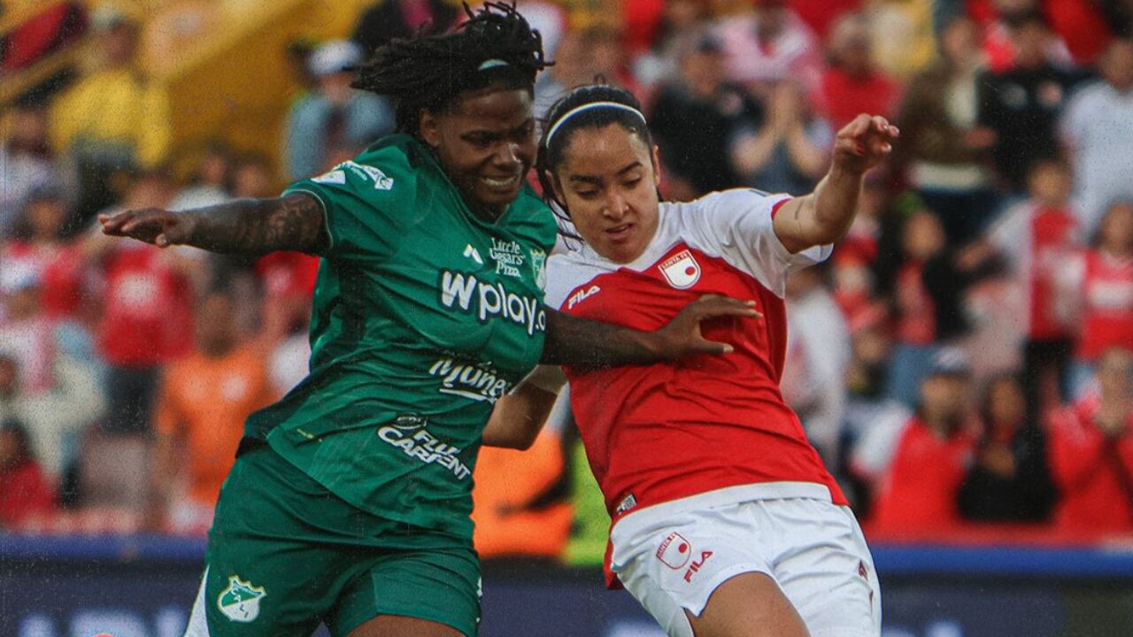 Santa Fe vs. Cali por la final de ida en la Liga Femenina BetPlay 2025.