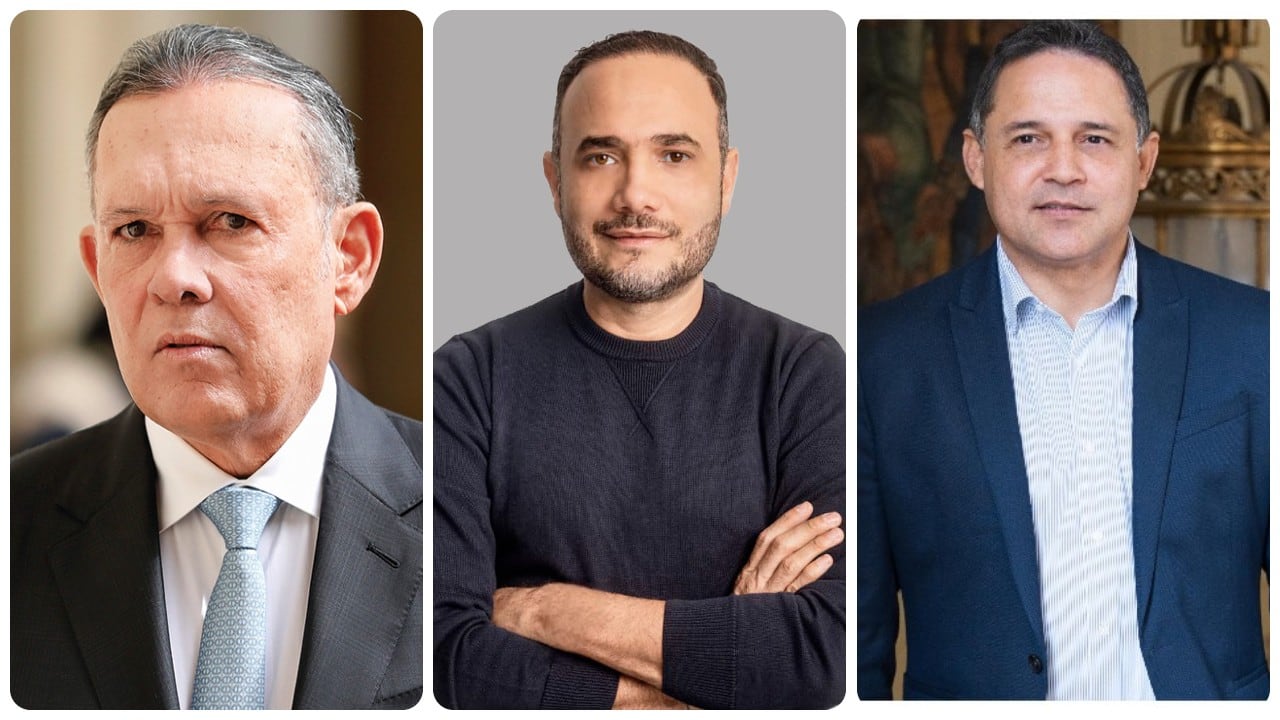 De izquierda a derecha: Efraín Cepeda, Alfredo Deluque y Honorio Enríquez.