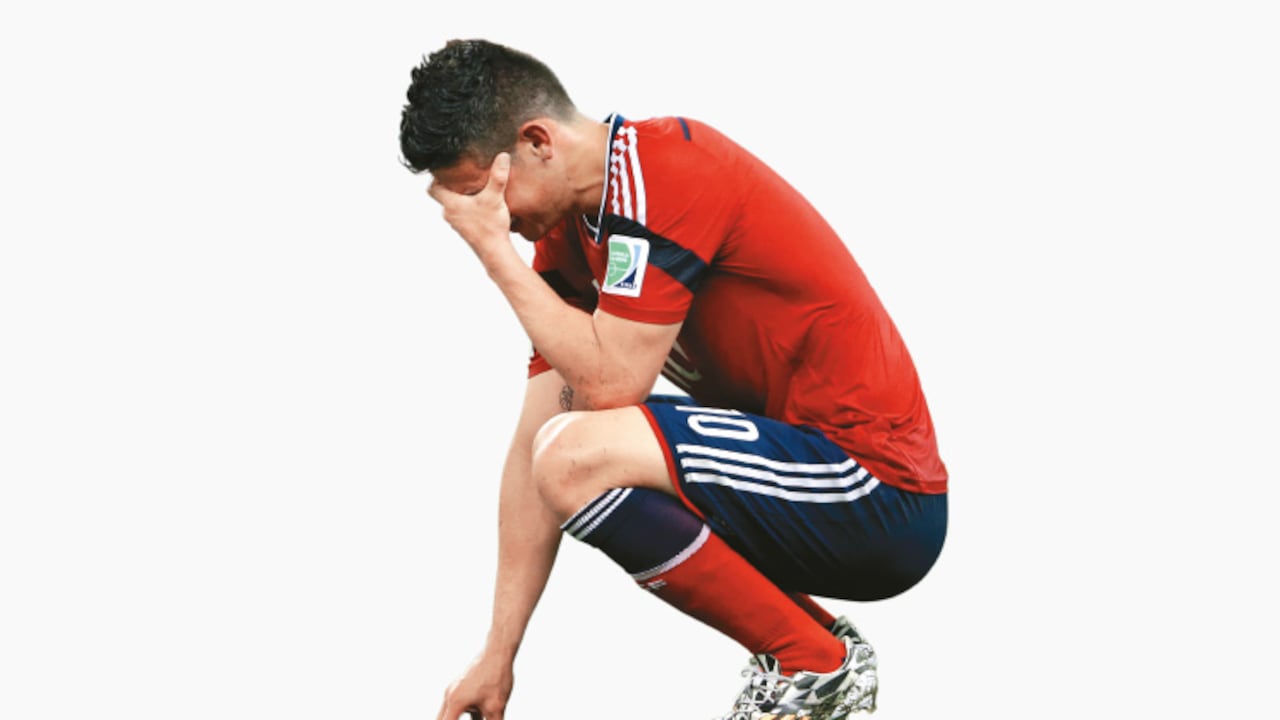 A James Rodríguez no solo le va regular en el Real Madrid. En la selección no volvió a ser el mismo que brilló en Brasil 2014.