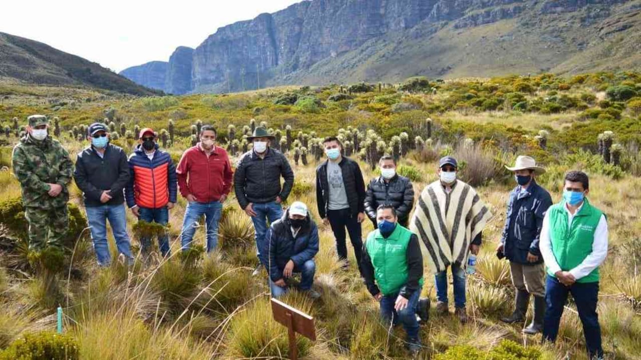 Los alcaldes de 9 municipios de Boyacá trabajan para la protección de los páramos. Foto: Corpoboyacá