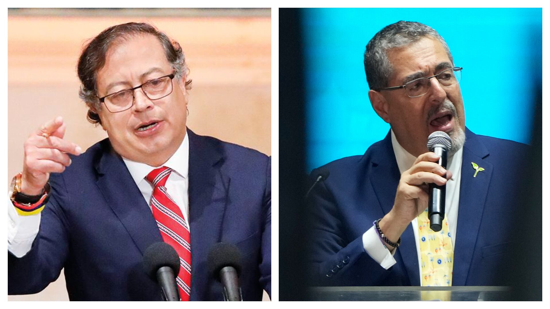 Gustavo Petro se solidarizó con Bernardo Arévalo.