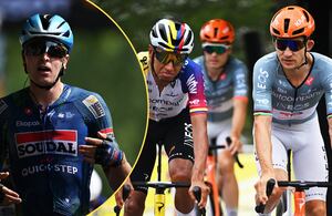 Tim Merlier, ganador de la etapa 8 y Egan Bernal, mejor colombiano del Tour de Francia 2026