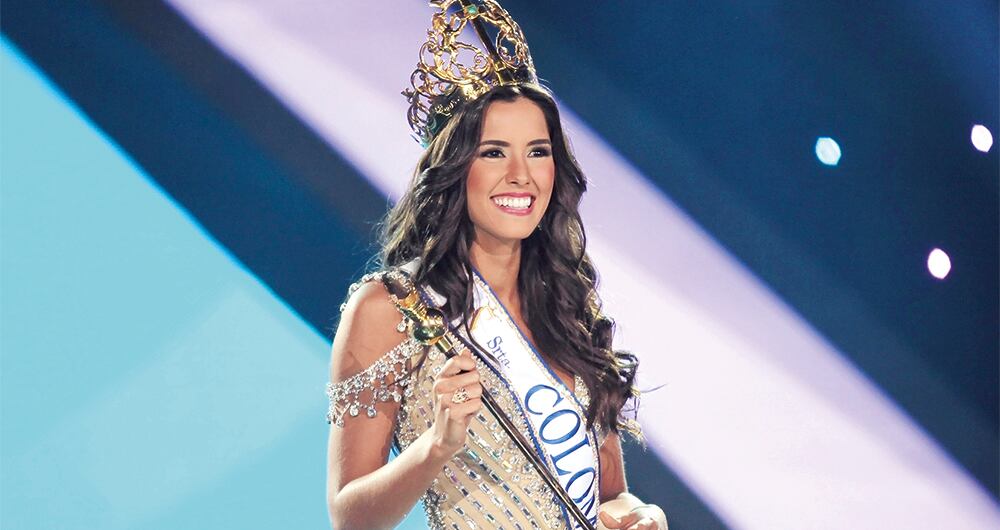 Paulina Vega Dieppa, una de las dos colombianas que se ha coronado Miss Universo. Lo logró en 2014.