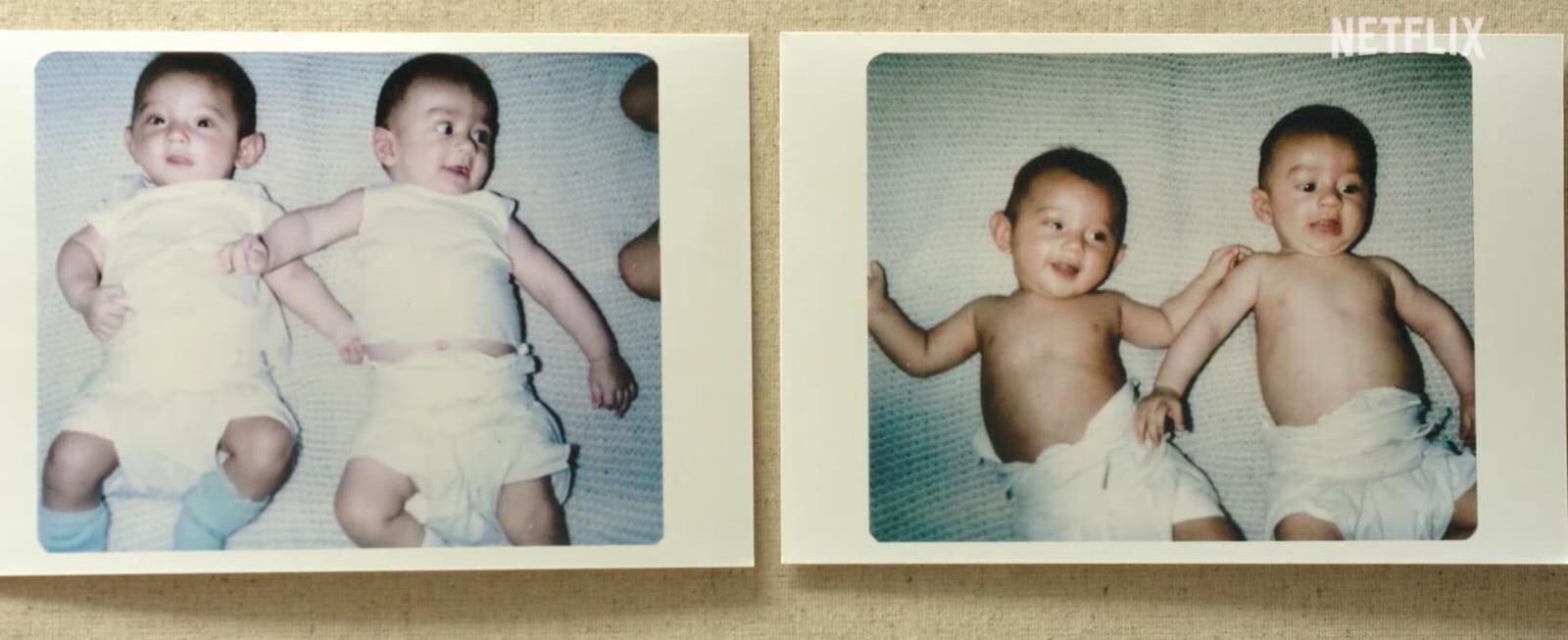 La historia tiene fotografías inéditas de la pareja de gemelos.