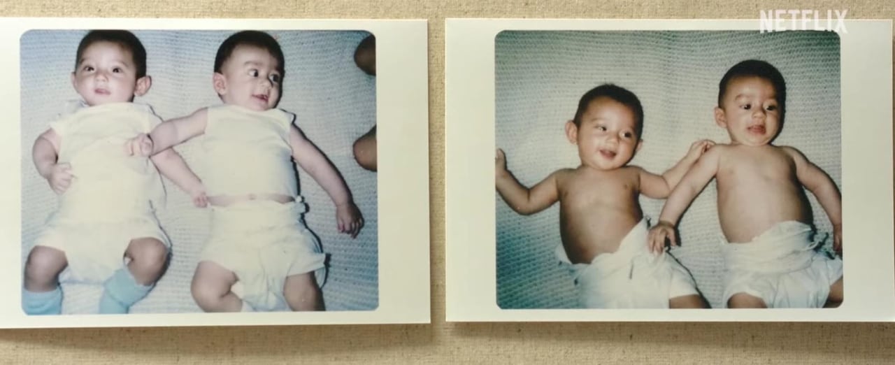 La historia tiene fotografías inéditas de la pareja de gemelos.