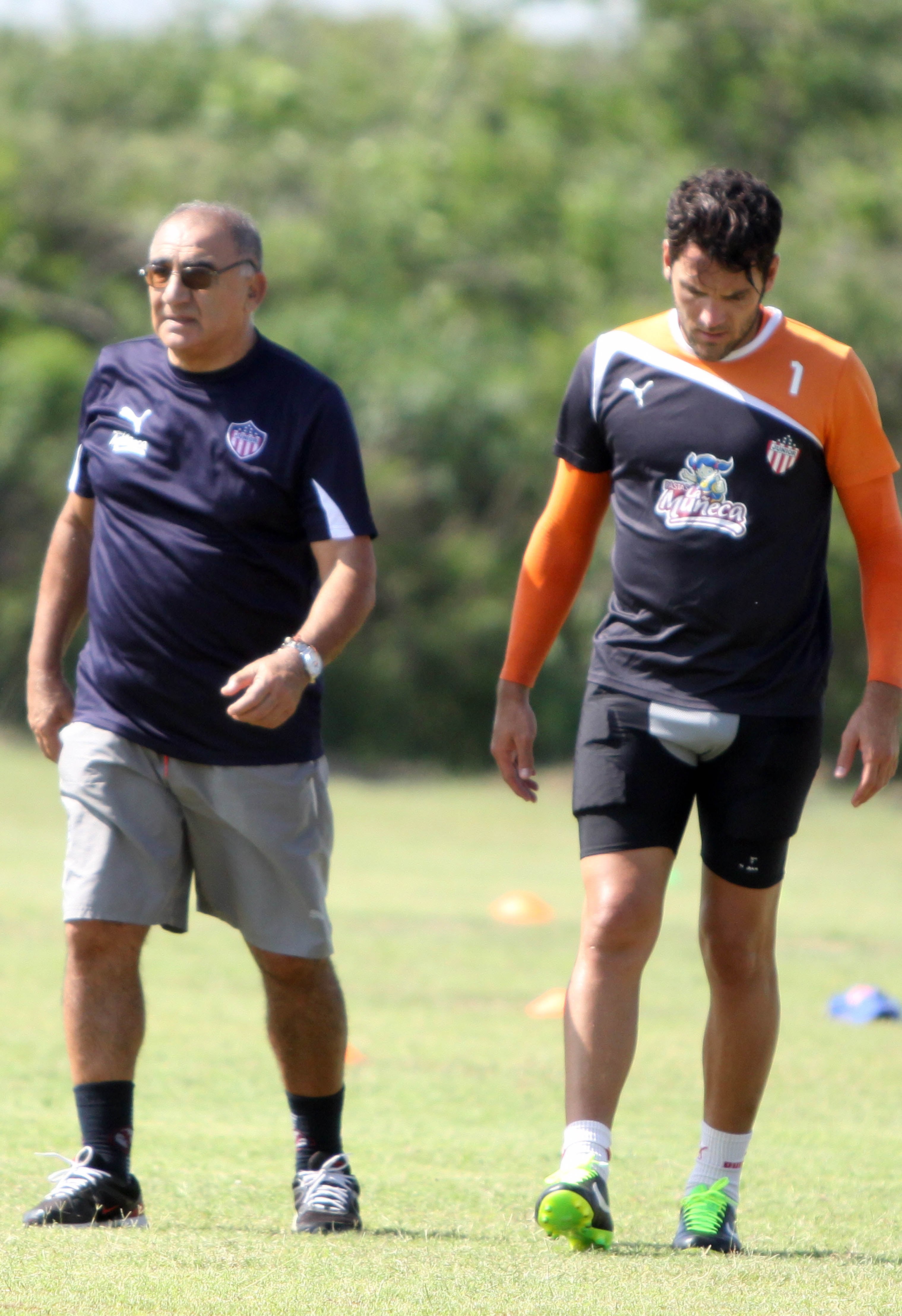 Miguel Ángel 'Zurdo' López dirigiendo al Junior de Barranquilla en 2013