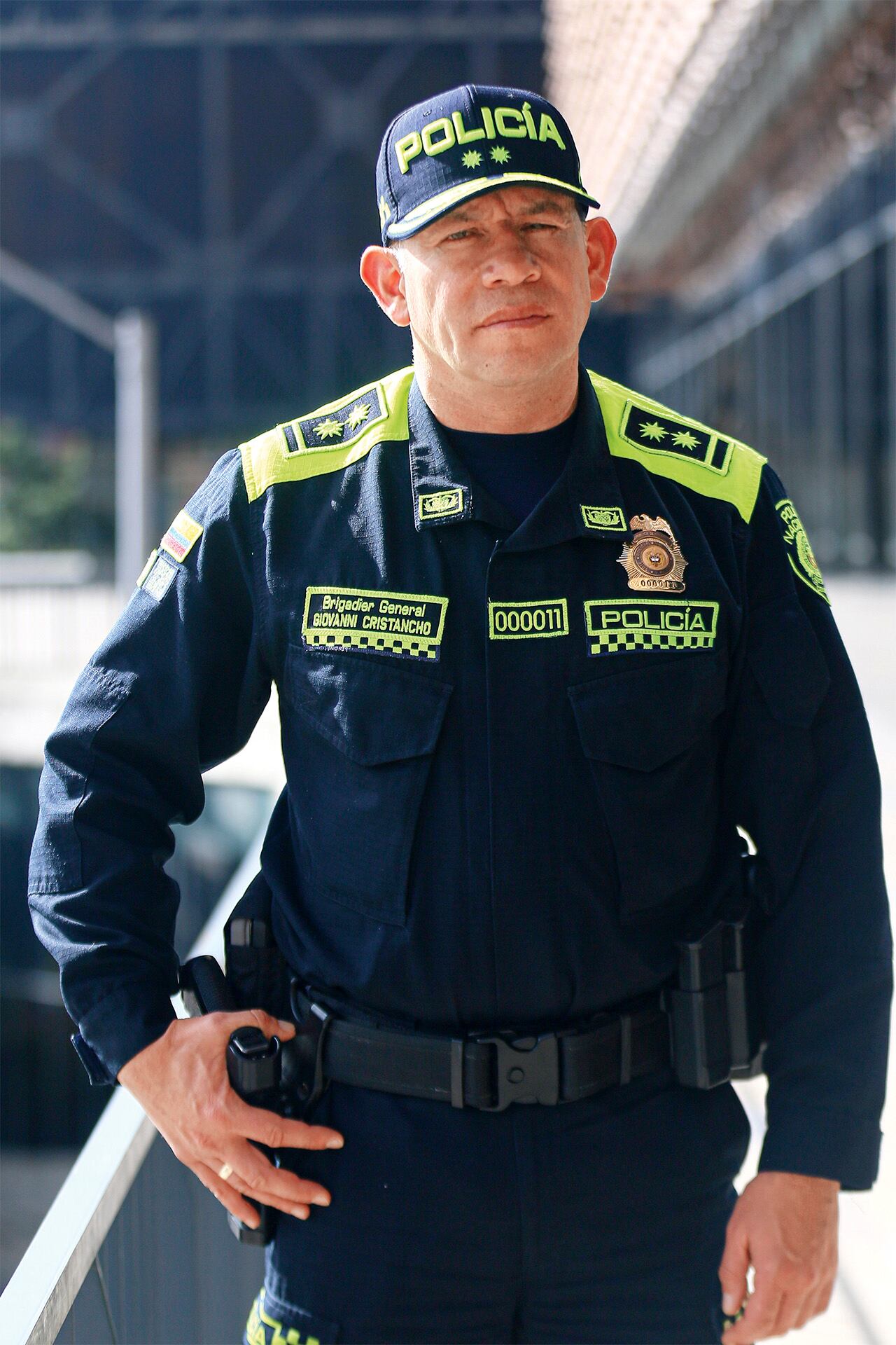  General Giovanni Cristancho, comandante de la Policía Metropolitana de Bogotá. 