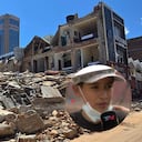 Juan Pablo sobrevivió al terremoto de 7,4 y decidió sumarse a las labores.