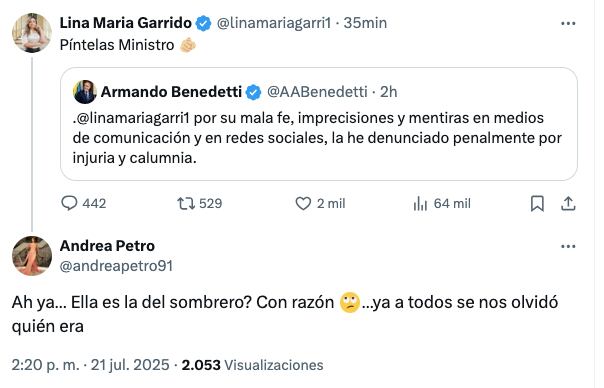 El comentario de Andrea Petro
