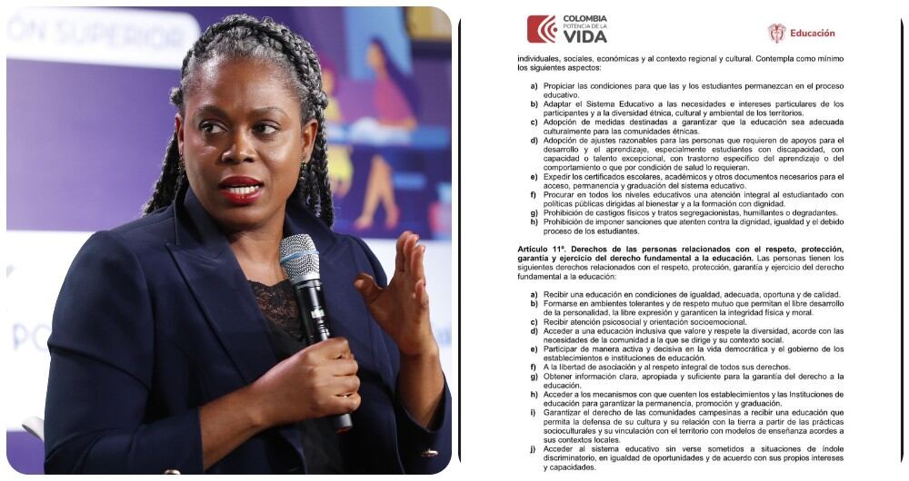 La ministra Aurora Vergara y su reforma a la educación.