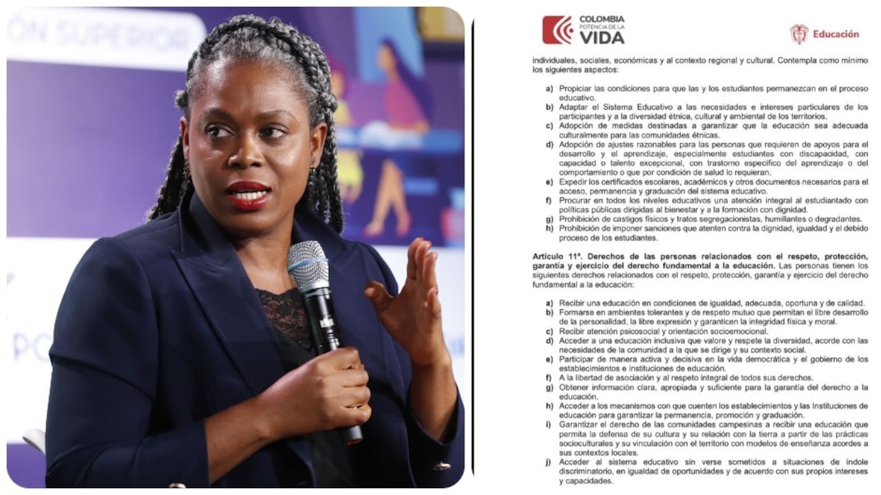 La ministra Aurora Vergara y su reforma a la educación.