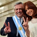 Alberto Fernández, presidente de Argentina junto a Cristina Fernández de Kirchner, expresidenta y actual vicepresidenta.