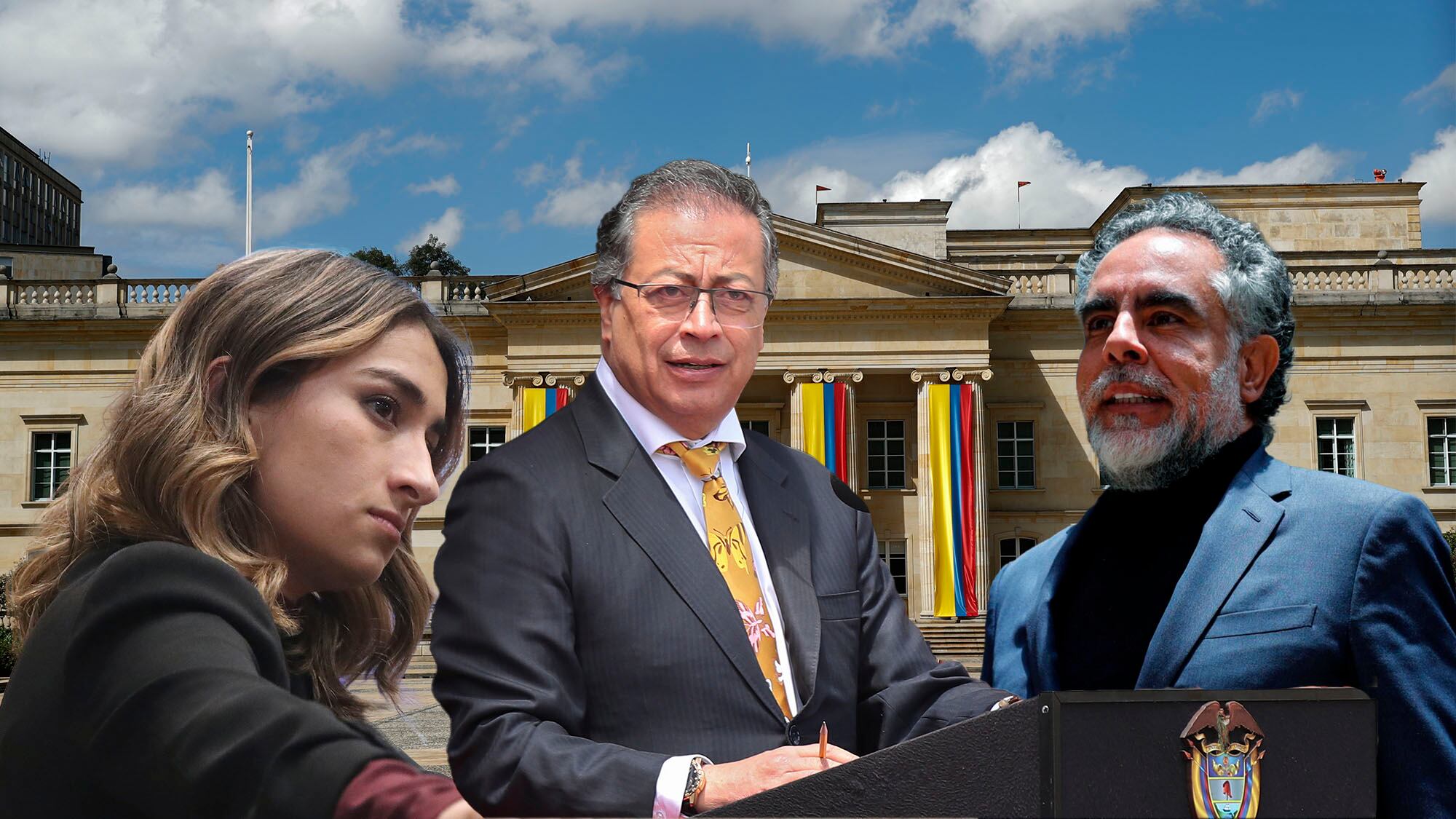 Laura Sarabia, Gustavo Peter, Armando Benedetti