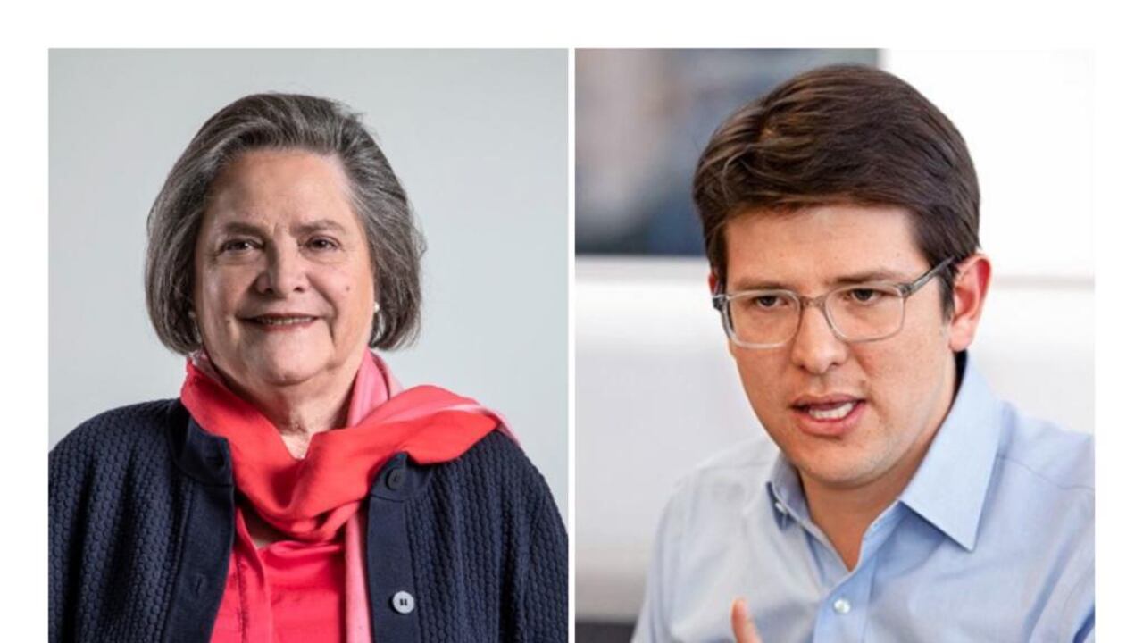 Senadora Claudia López (Pacto Histórico) y senador Miguel Uribe (Centro Democrático)