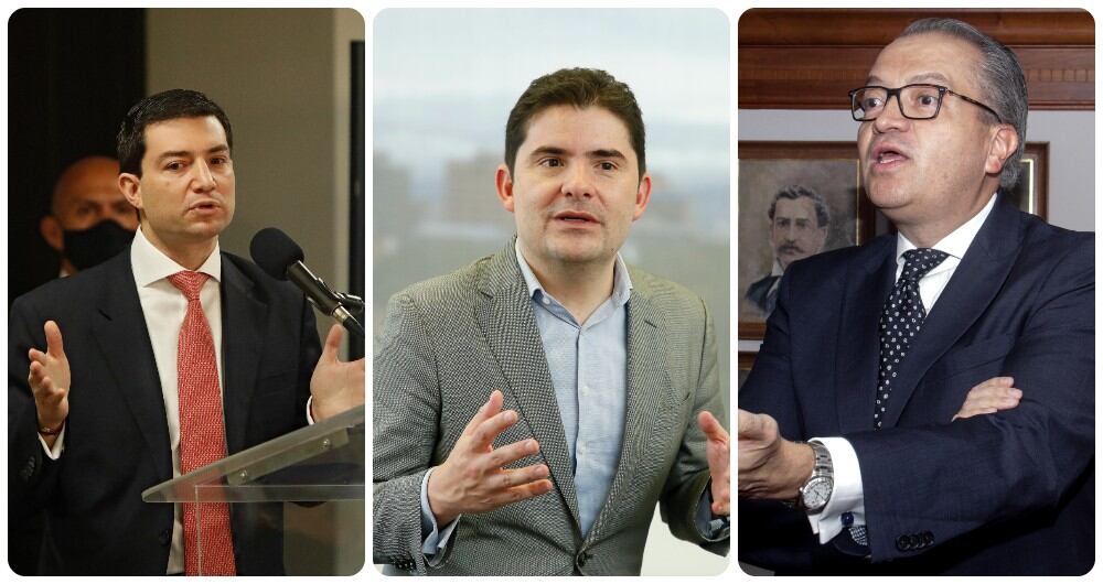 Carlos Felipe Córdoba, Luis Felipe Henao, y Fernando Carrillo.