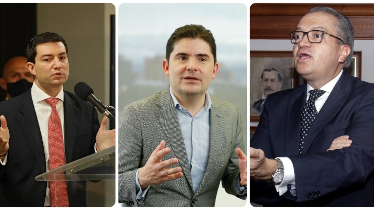 Carlos Felipe Córdoba, Luis Felipe Henao, y Fernando Carrillo.