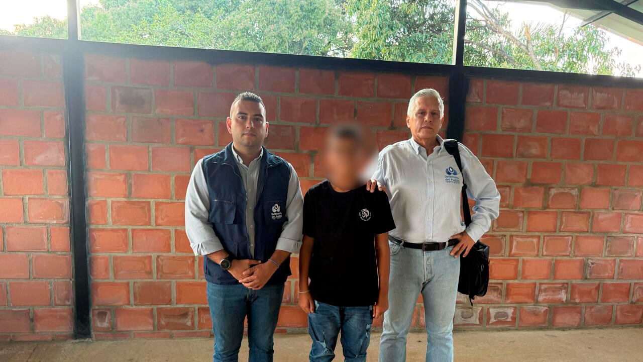 Libre el niño Lyan Hortúa