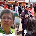 Alcaldesa Claudia López, fue criticada por los habitantes de La Calera