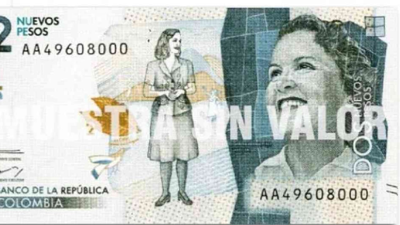 Prototipo del nuevo peso. Banco de la República.