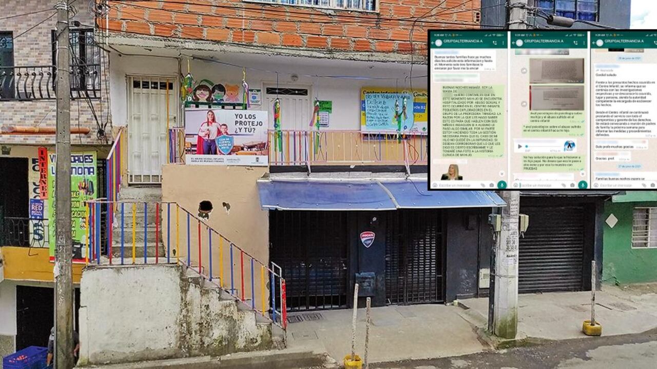 Este es el Centro Infantil Pequeños Exploradores, ubicado en el barrio Santa Cruz, en la Comuna 2 de Medellín. En la investigación se han encontrado posibles irregularidades y un supuesto intento de ocultar los abusos que cometía un operador de alimentos.