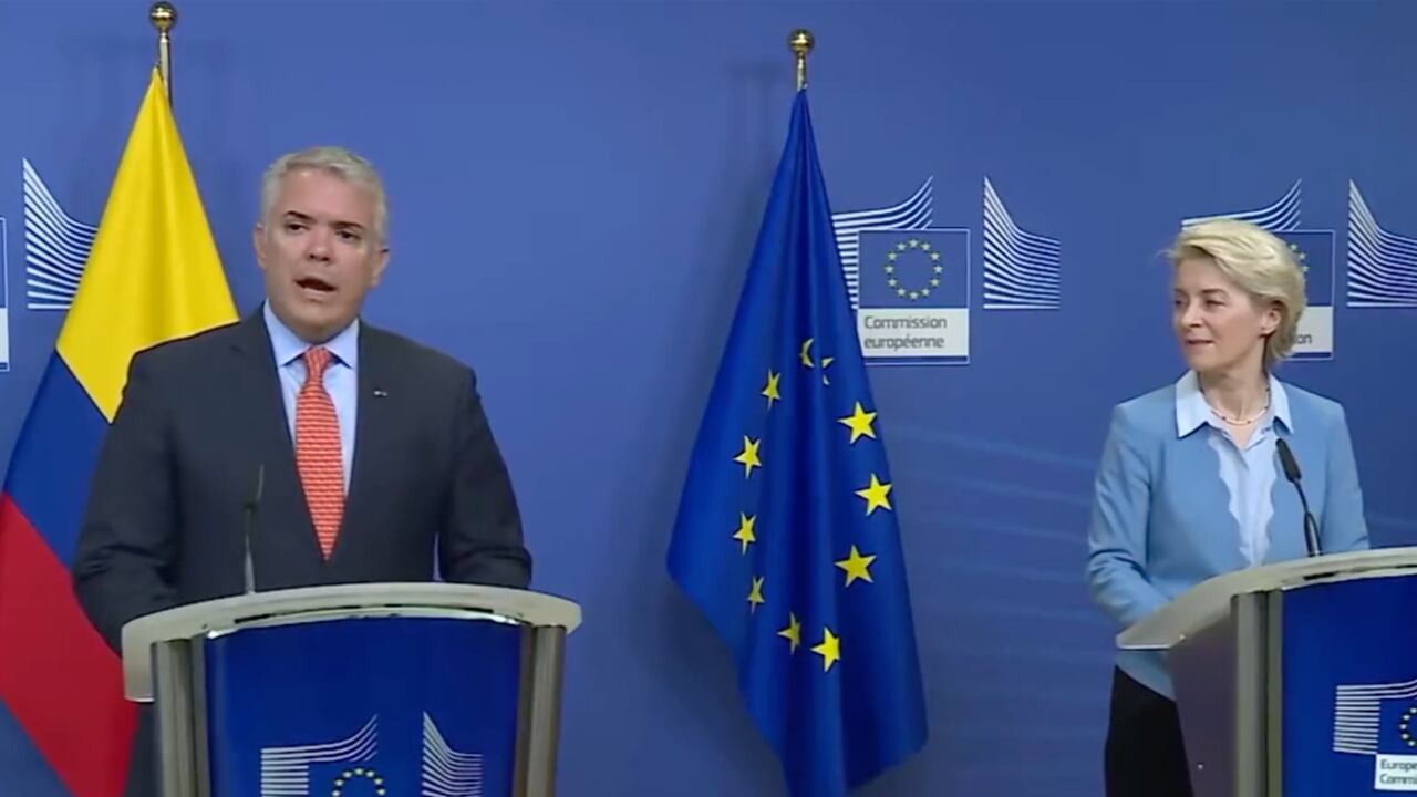 Presidente Iván Duque desde Bruselas