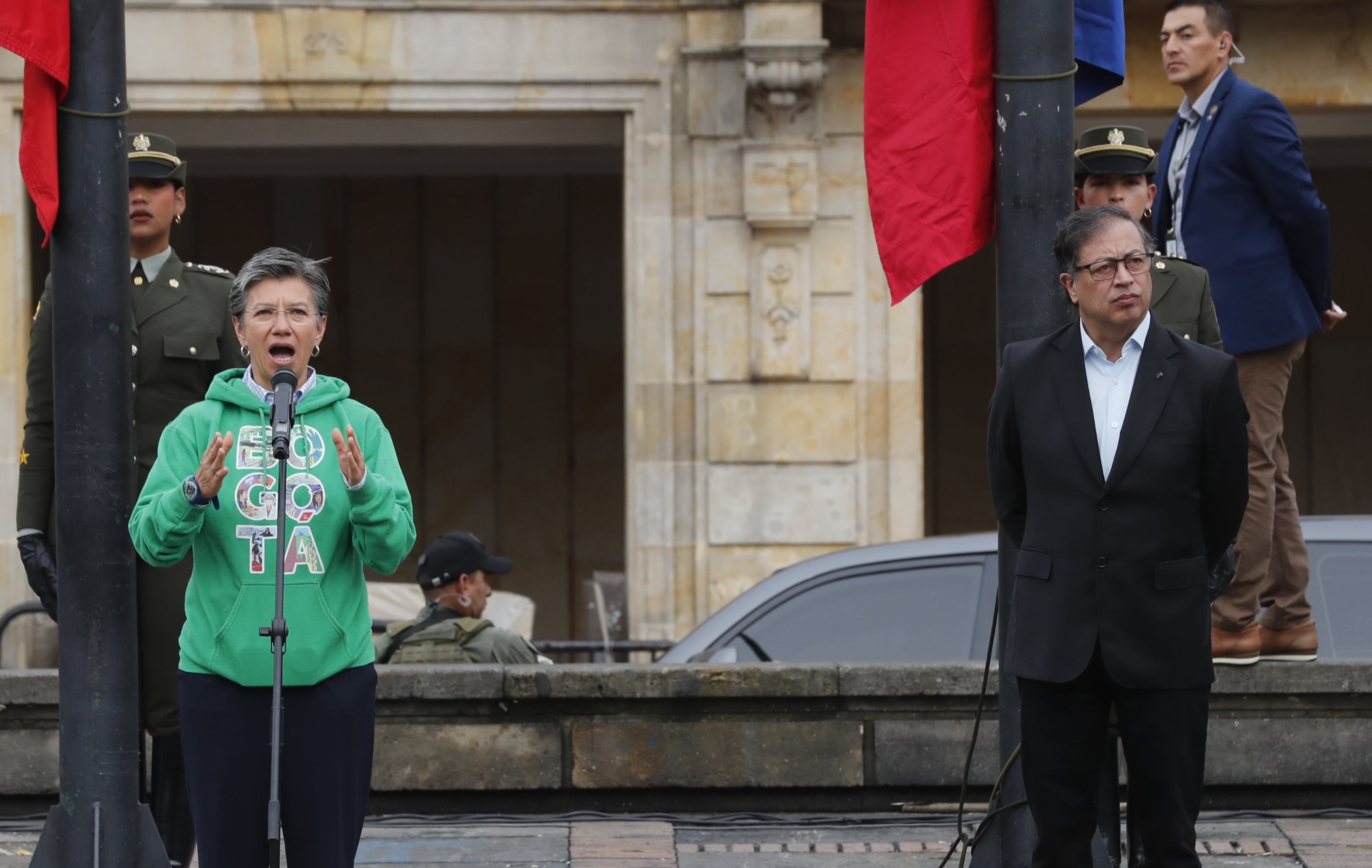 Presidente Gustavo petro y Alcaldesa Claudia López