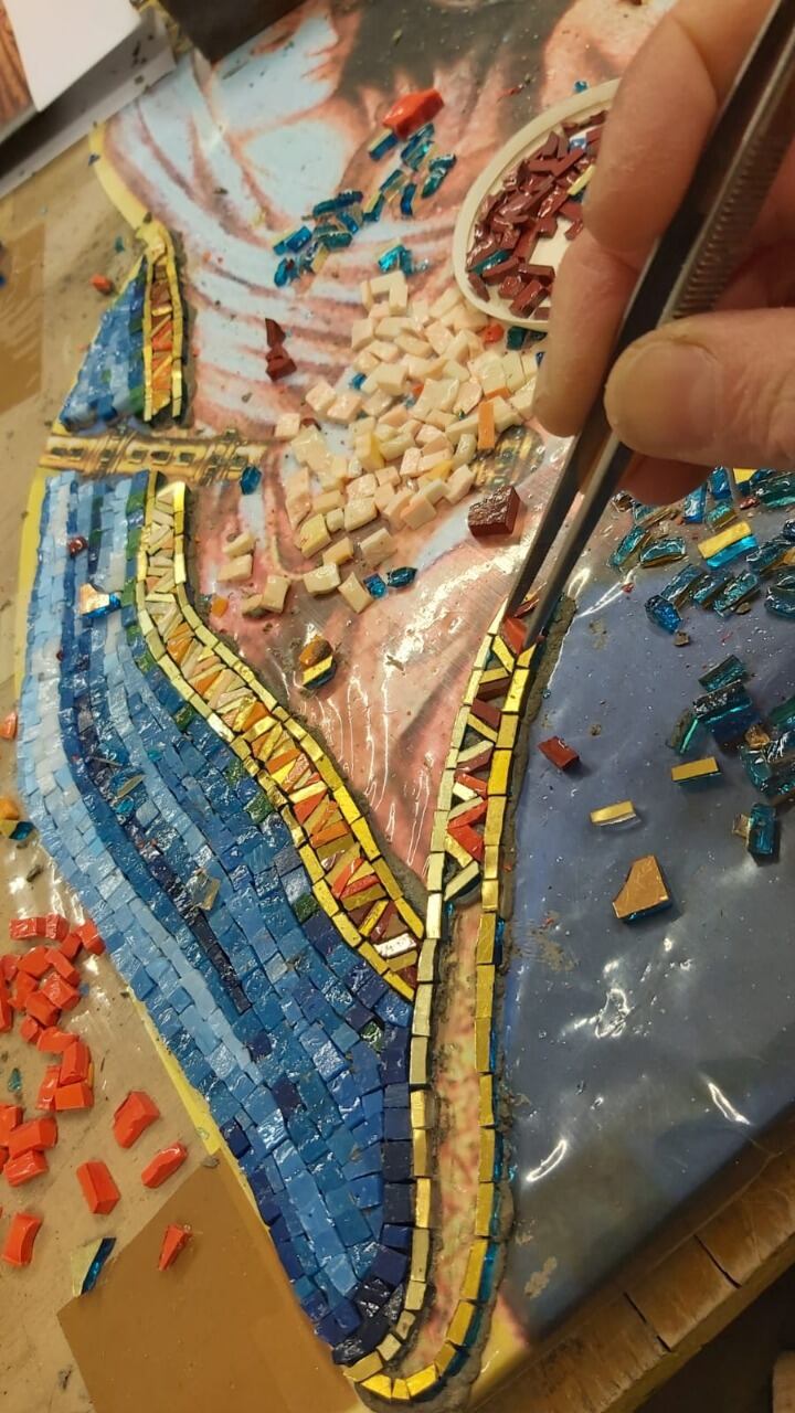 Mosaico de la Virgen de Chiquinquirá