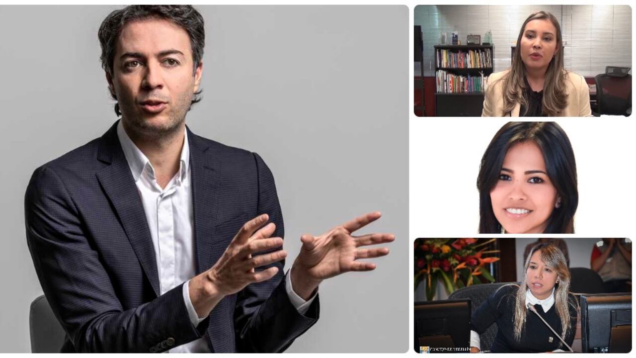 Daniel Quintero con los concejales uribistas que le terminaron ayudando.