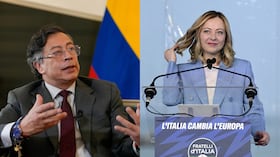 Gustavo Petro y Giorgia Meloni