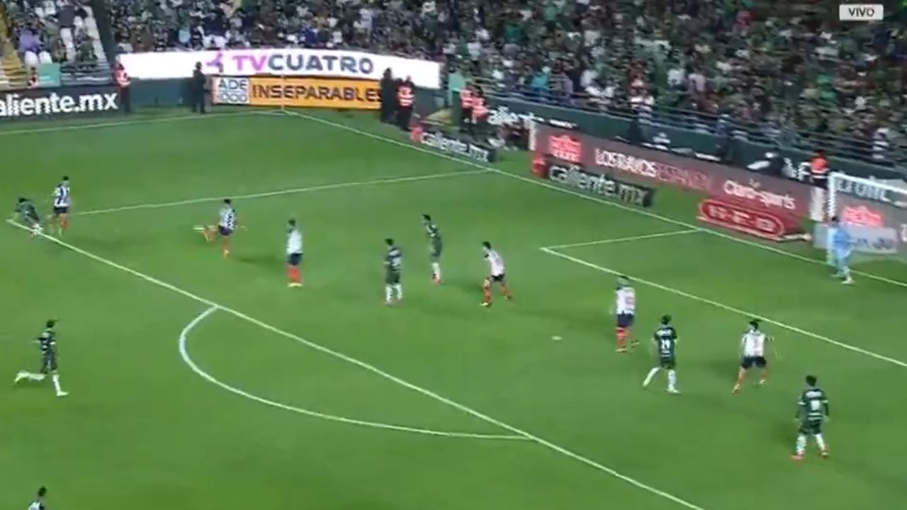 Imagen previa al gol de Arcila.