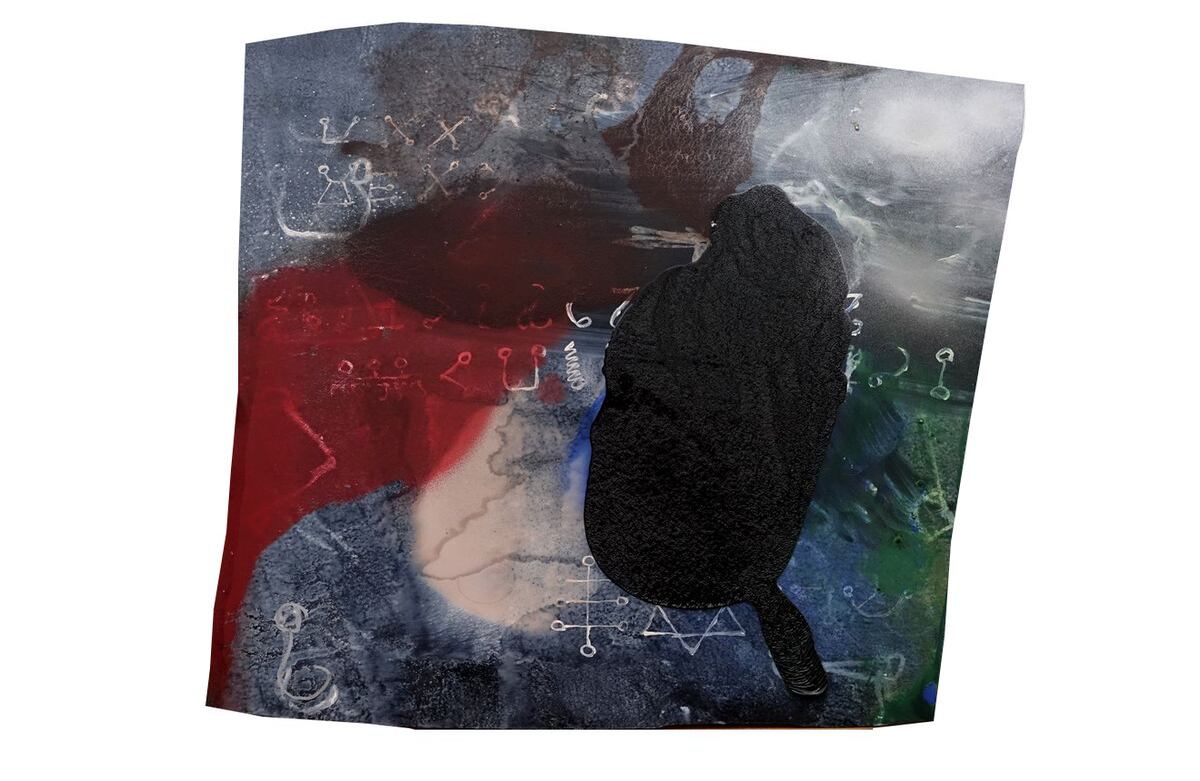 Luis Luna. Rescate del Paríso. 78x70cm. Metal Técnica Mixta