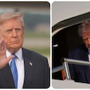 Donald Trump apareció con un nuevo look