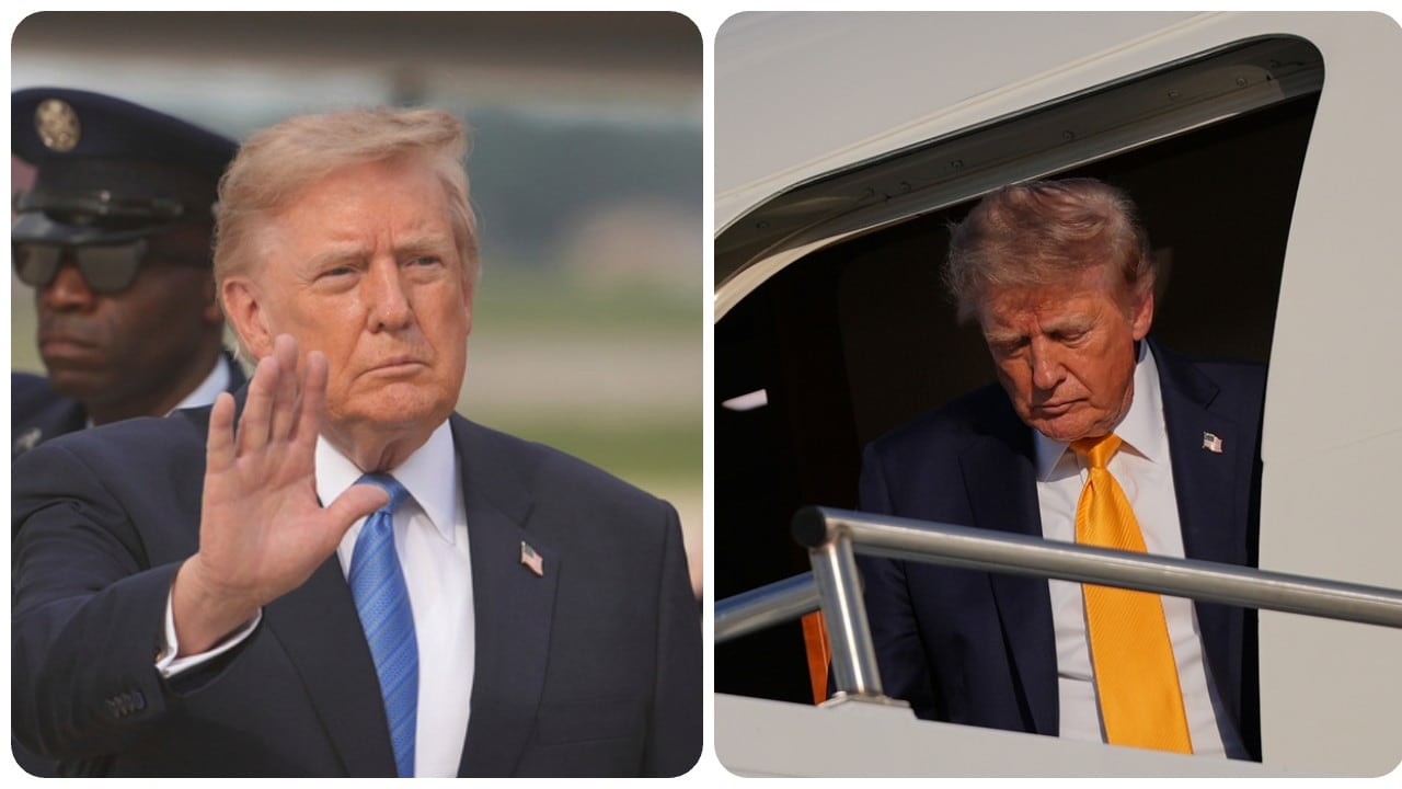 Donald Trump apareció con un nuevo look