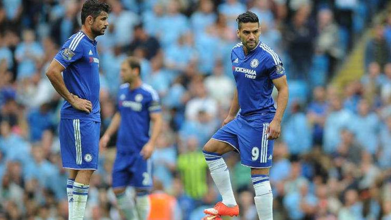 Falcao junto al español Diego Costa