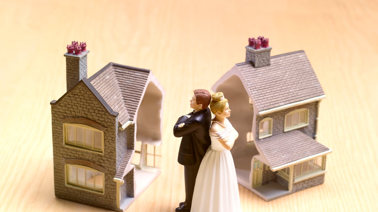 También incluye una repartición de bienes de la sociedad conyugal.