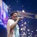 Gusi en concierto en Bogotá en el Movistar Arena