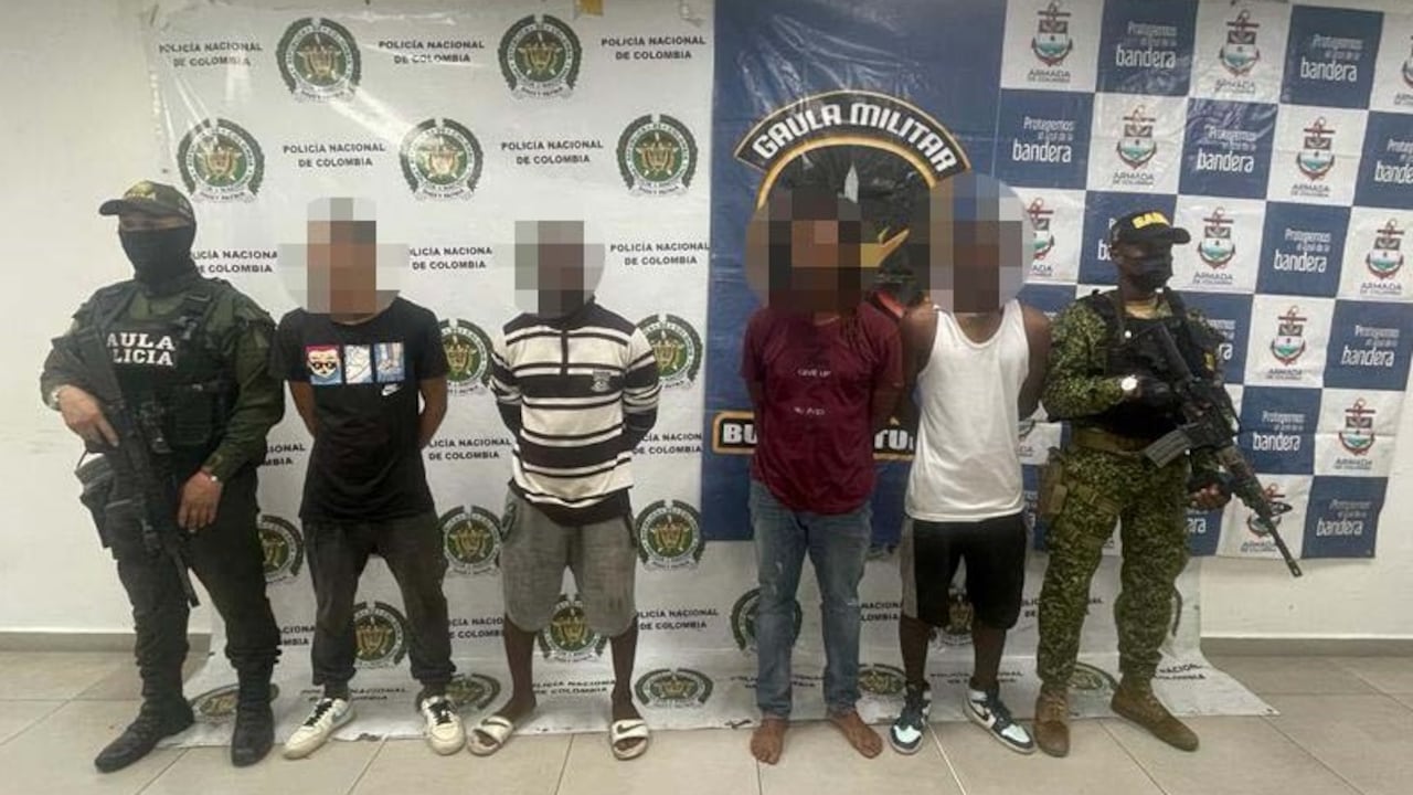 Los presuntos secuestrados quedaron a disposición de las autoridades competentes.