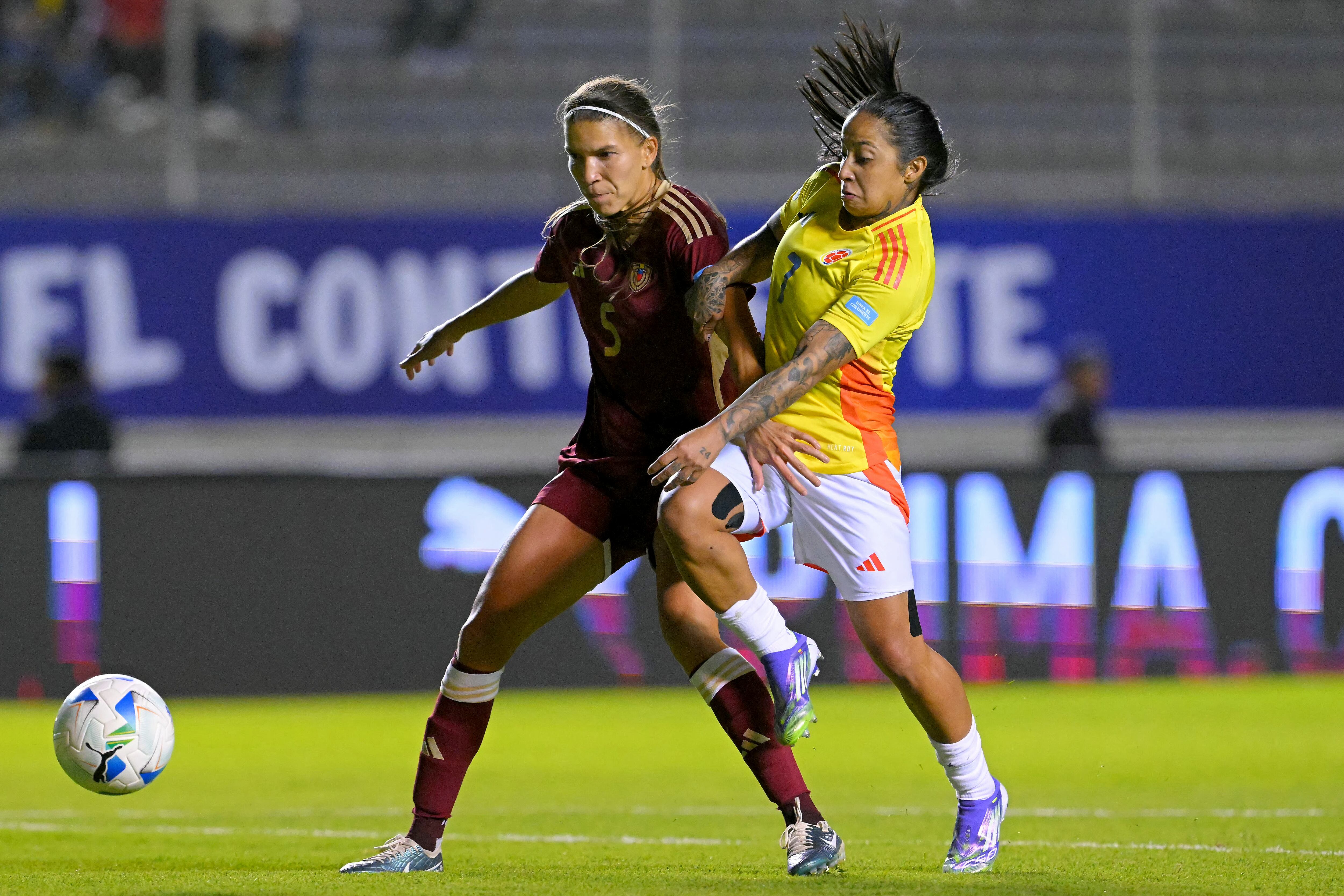 Imagen del compromiso entre Venezuela y Colombia por la Copa América Femenina 2025.